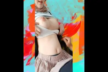 Hijab Nipple Pink Terbuka Menggoda Hot Viral WOT Lumer